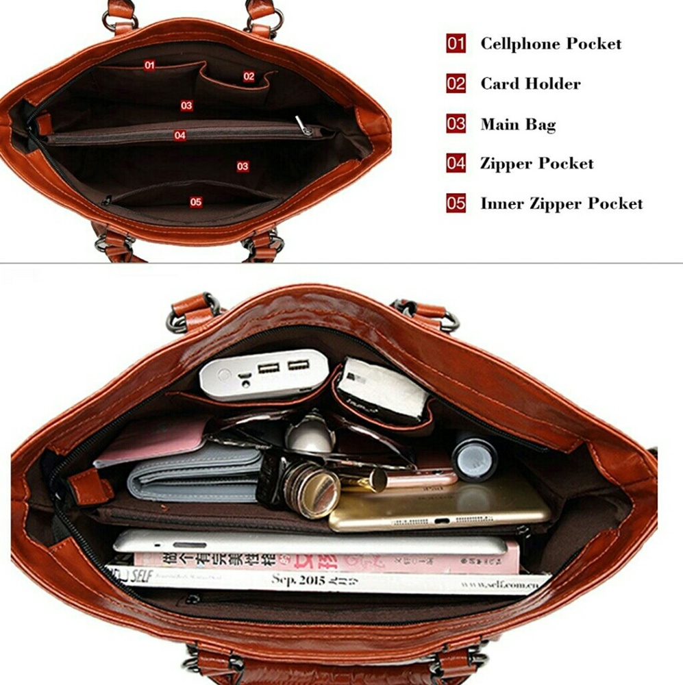 Womens leather handbag
